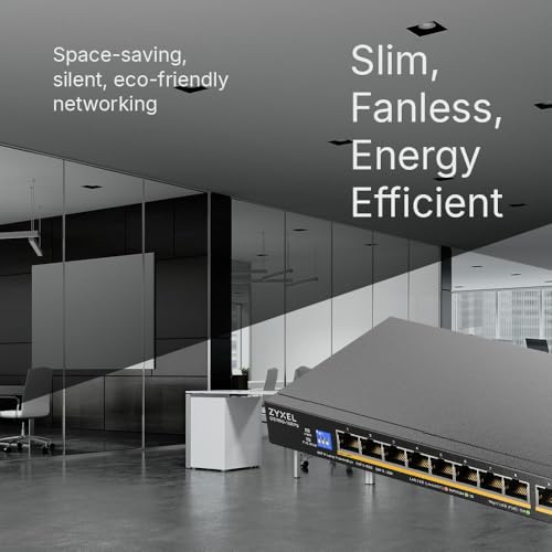 Image of Zyxel 16 Port Network Ethernet Switch | Unmanaged | PoE+ | GS1100-16EPS
