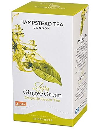 Hampstead Tea Organic Ginger Green Tea 20 bag