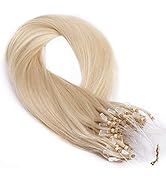 TESS Microring Extensions Echthaar 1g Loop günstig Haarverlängerung Remy Human Hair Extensions Gl...