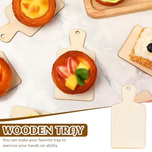Suzile 36 Piezas Mini Tabla de Cortar de Madera con Mango miniatura 5