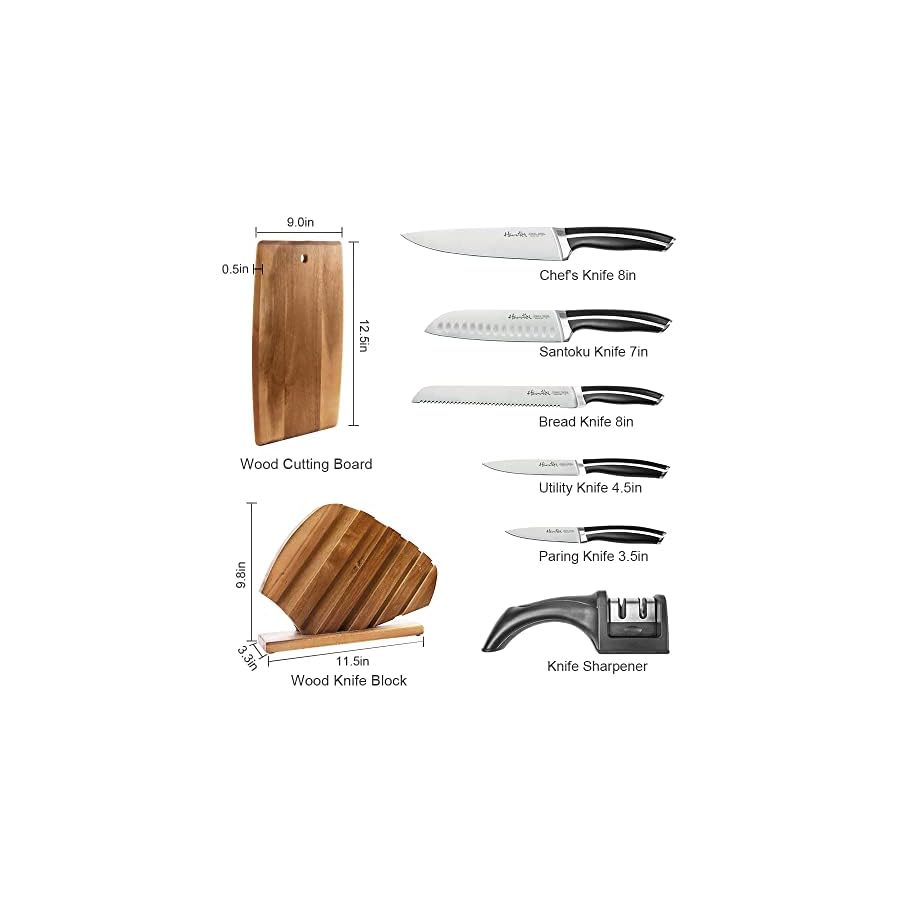 Harriet-Knife-Set-7-Pieces-Kitchen-Knife-Set-with-Cutting-Board-Sharpener-High-Carbon-Stainless-Steel-Knife-Block-Set-Chef-Knife-Set-with-Acacia-Wood-Knife-Block Harriet Knife Set - 7 Pieces Kitchen Knife Set with Cutting Board & Sharpener, High-Carbon Stainless Steel Knife Block Set, Chef Knife Set with Acacia Wood Knife Block