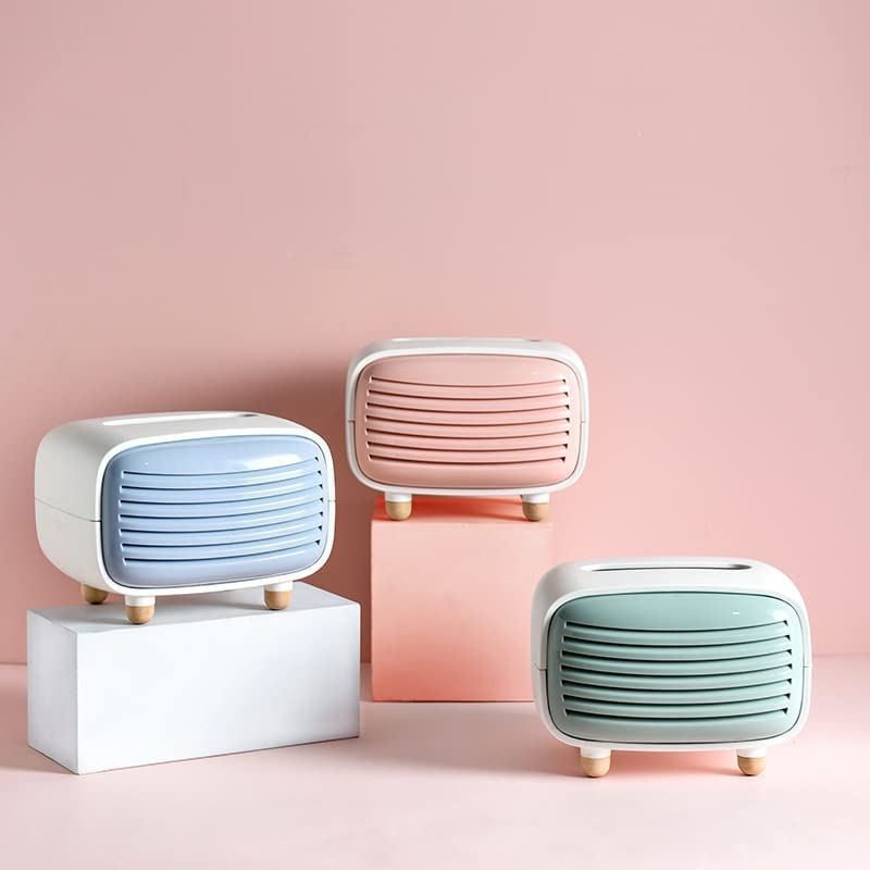 Cazuela Tissue Paper Holder Storage Box Plastic Tissue Box Living Room Bedroom Dining Table Office Coffee Table Restaurant Tissue Box Pumping Box (Pink) 3