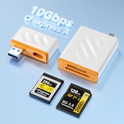4 in 1 CFExpress A Card Reader - 10Gbps USB C & USB A CFexpress Type A & SD 3.0 Card Reader for Windows/Mac/Linux/Android -  Rocketek