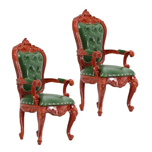 Fauteuil miniature bois de style victorien haute finition pour collection