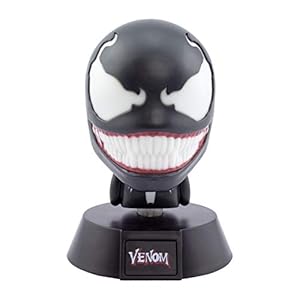 Mini lampada da comodino Marvel, Venom Icon Light, 10 cm Nero