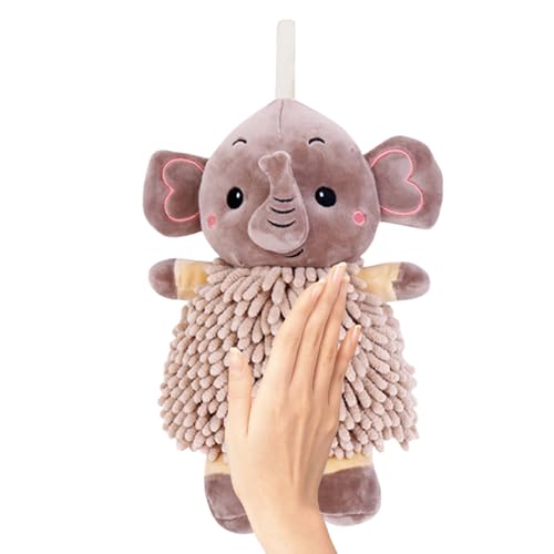 Genérico Toallas Bolas Puff | Decoración Elefante Suave | Toalla de mano de gancho seca rápida absorbente para adultos Spa Piscina Cocina Playa Vacaciones