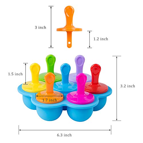 Moldes para hielo y comida bebé de silicona Webake, 2 unidades miniatura 2