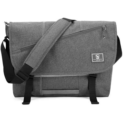 OIWAS Umhängetasche Herren Groß Messenger Bag Arbeitstasche Männer Schultertasche Kuriertasche Grau Tablet Business Laptoptasche Herrentasche Büro Uni Reise Alltag Cover