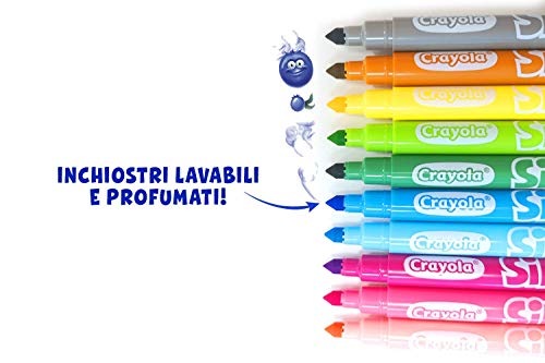 CRAYOLA I Profumelli Pennarelli Lavabili Profumati, Punta Media, per Scuola e Tempo Libero, Colori Assortiti, 10 Pezzi, 58-5071 - immagine 5