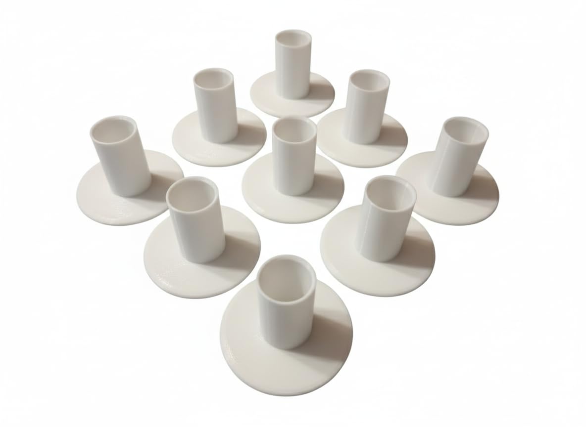 JRworld | Coral Frag Plug Stand | 8 Pack | Mounting Display Base | Reef safe PETG