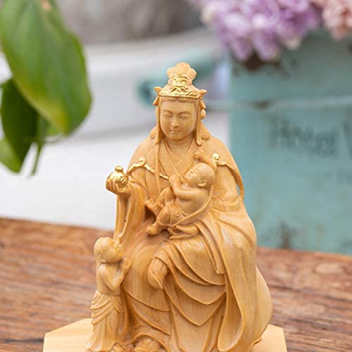 Amazon｜仏像 鬼子母神 仏像 ミニ 仏像彫刻 木材 置物