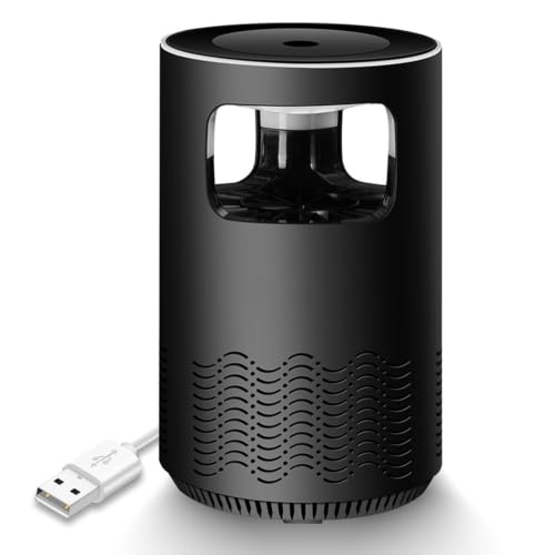 Destructeur de Moustiques USB 5W Faible consommation d'énergie Lampe UV Sécurité Technologie Physique 20 m carré Intérieur Noir