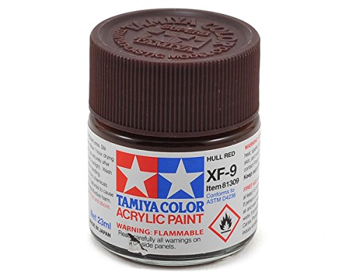 Tamiya Acrylic XF9 Hull Red 23ml Bottle