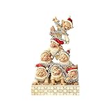 Enesco Disney Traditions by Jim Shore White Woodland Seven Dwarfs Figurine, 8', Multicolor
