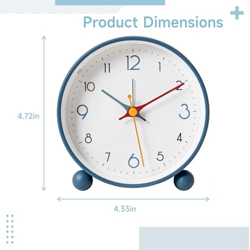 Reloj despertador sin tictac molesto para un descanso profundo y pacífico 4