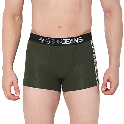 Image of Underjeans Men's Cotton Blend Regular Fit Trunk