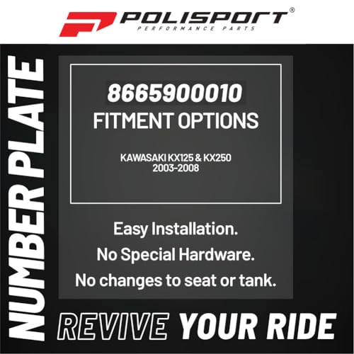Polisport 8665900010 - Tabella Portanumero Replica Oem Realizzata In Plastica Lucida Resistente E Durevole Compatibile Con Le Moto Kawasaki In Colore Verde - 3
