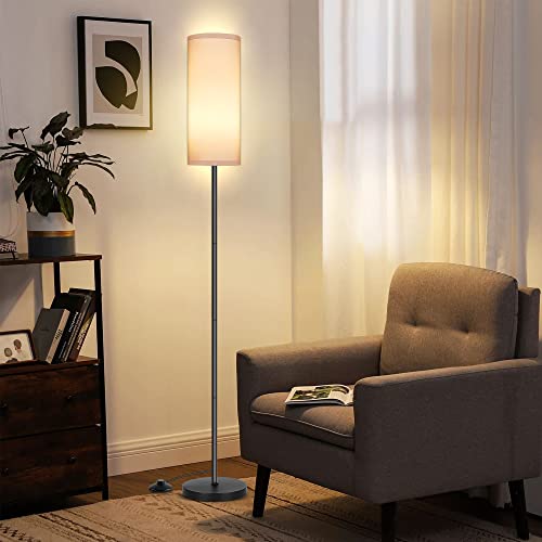 PARTPHONER Floor Lamp for Living Room, Modern Standing Lamps with Lampshade, Minimalist Tall Lamp with Foot Switch for Living Room, Bedroom, Kids Room, Office(Bulb Not Included) - Image 6