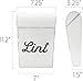 AuldHome Design Farmhouse Enamelware Lint Holder Bin; Distressed White Laundry Room Decor