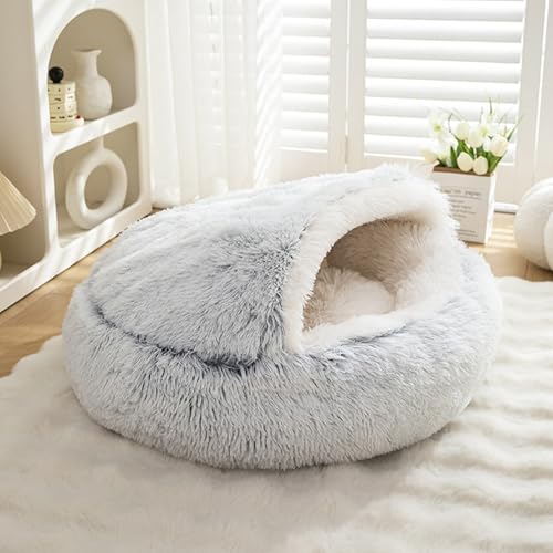 Nid apaisant chat maison pour chaton et petite cachette grise