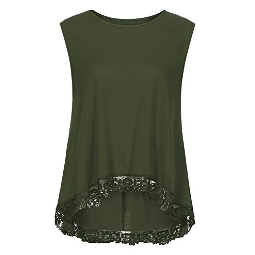 T-shirt d'été femme ample pour cacher le ventre en dentelle