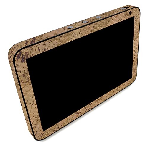 Image of MightySkins Carbon Fiber Skin Compatible with Amazon Echo Show 8 (Gen 2) - Cork | Protective, Durable Textured Carbon Fiber Finish | Easy to Apply | Made in The USA