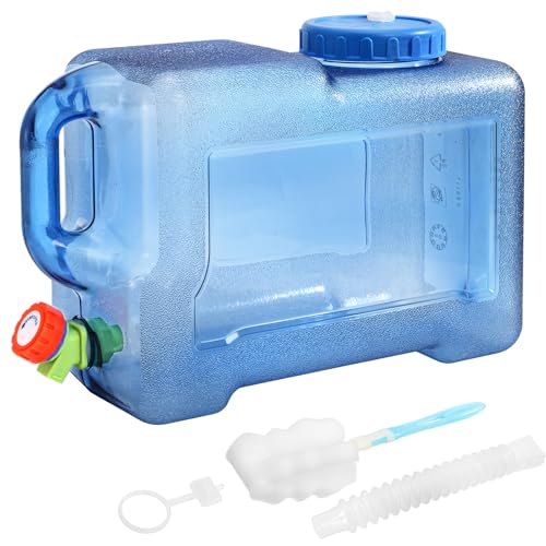 ZOOFOX 3.17 Gallon Water Jug with Spigot BPA Free Water Container No Leakage Portable Emergency Water Tank for Outdoor Hiking Camping Picnic Supplies