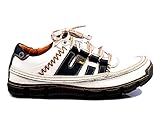  TMA 9958 Herren Halbschuh Schnürschuhe Echt Leder weiß alle Größen 41-46 EUR 44