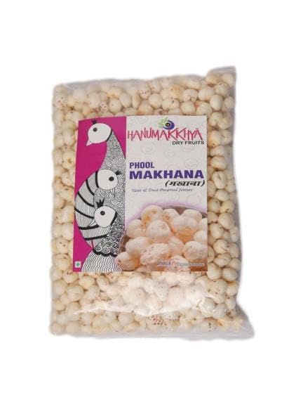 Image of HANUMAKKHYA DRY FRUITS Makhana 200gm, Hand Picked Makhana | Organic & Premium Quality | Foxnuts, Lotus Puffs | Rich in Calcium, Fresh & Clean, | High Protein & Fiber, Low Calorie Weight Loss Superfood