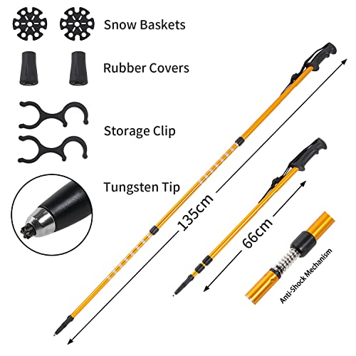 Easgouty Goutone 21/25/30 Inches Light Weight Snowshoes With Poles For Women Men Youth Kids thumb #5