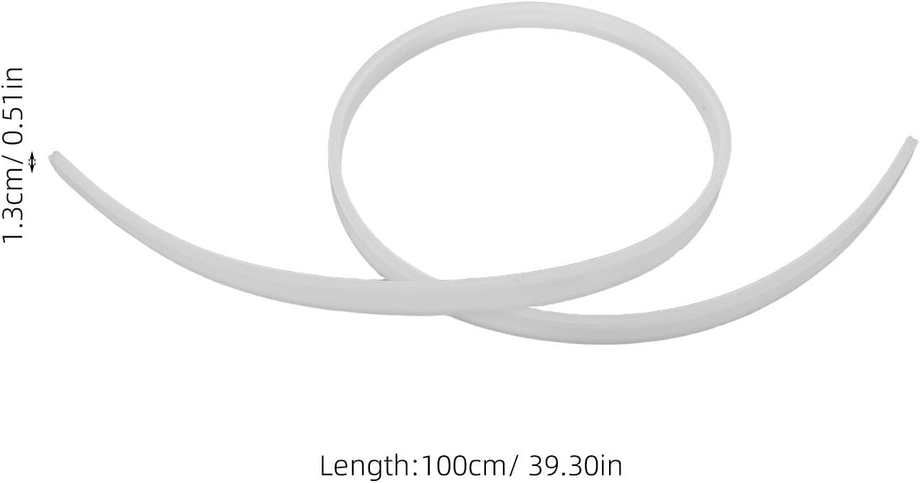 NUOBESTY LED Light Strip Diffuser Channel: 11 Mm Linear Strip Track Cover - Bendable Light Tape Channel for Indoor Outdoor Party Holiday Decoration