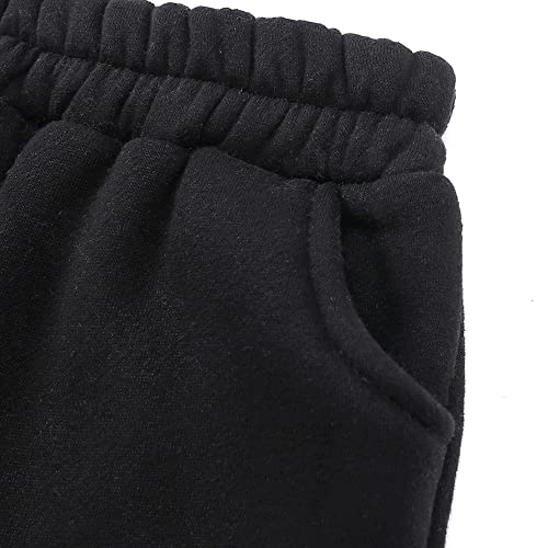 Image of MYGBCPJS Youth 2PCS Jogger Outfits Set Fleece Hooded + Sweatpants Boys Girls Athletic Sweatsuits Pullover Clothes