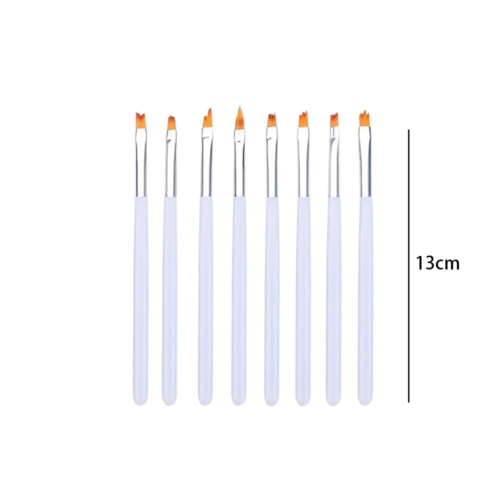 8-Piece Nail Art Brush Set Premium Floral Sawtooth Pen for Nail Painting Styling Tools Suitable for Creative Nail — view 2