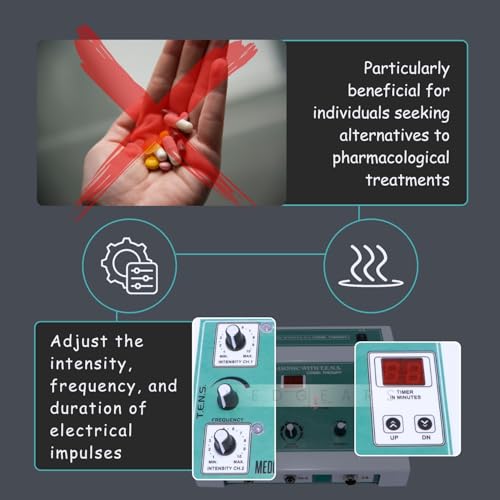 Physiogears TENS with Ultrasonic Combination Physiotherapy Machine for help Reduce pain (Electrode Pad)