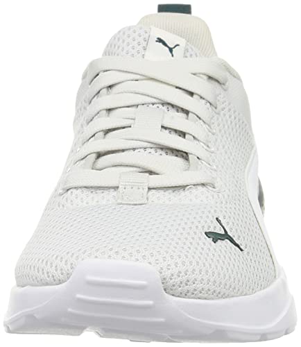 Image of PUMA Unisex Low-Top Sneaker, Nimbus Cloud White Varsity Green, 8 US Men