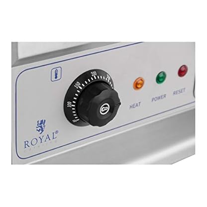 Royal Catering RCG-60GB Elektrische Grillplatte Tischgrill Elektrogrill (doppelt, 60 cm, glatt & geriffelt, 6.400 W) – Bild 5