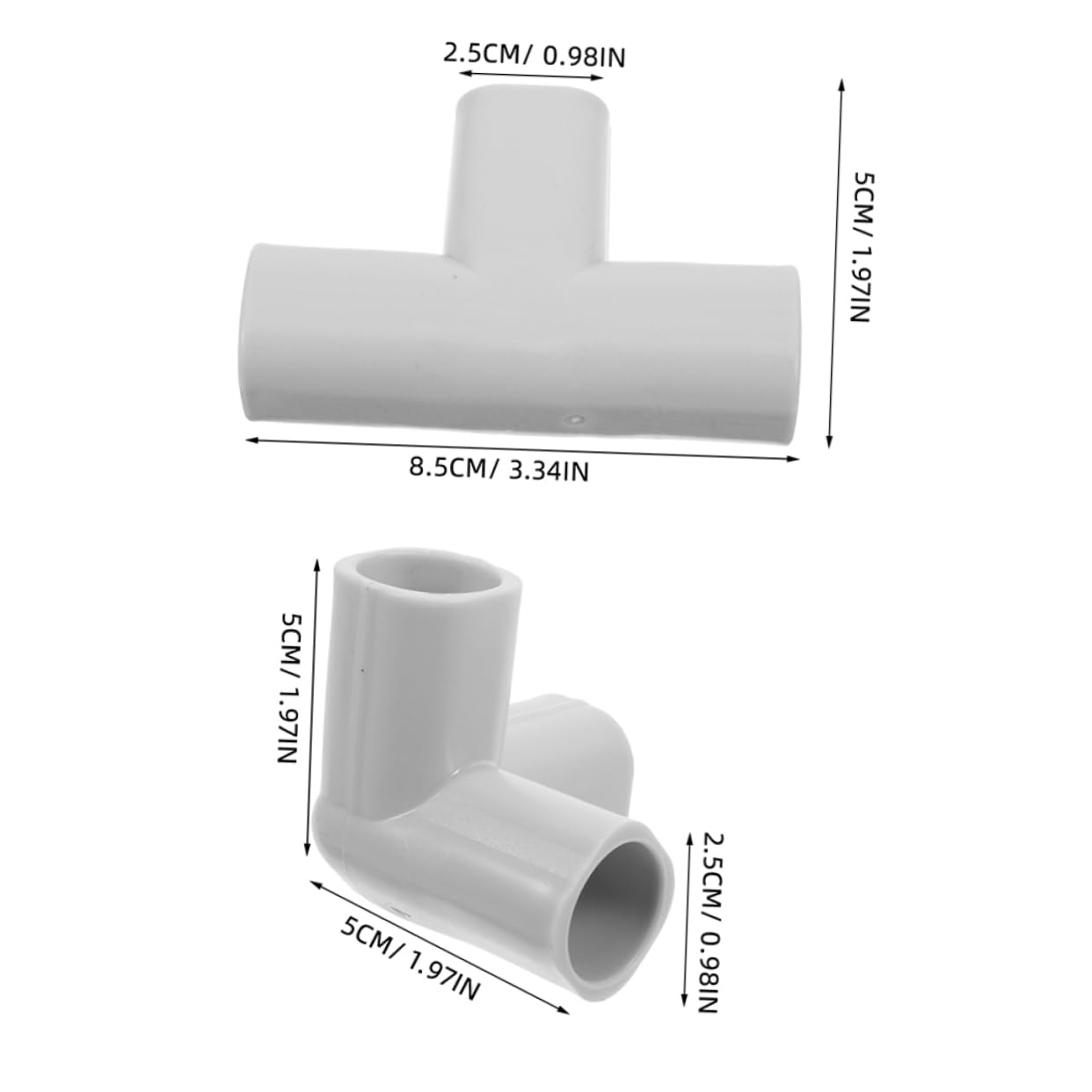 ULDIGI Door Safety Fence Parts 12pcs Plastic Connectors Pipe Fittings Playpen Replacement Easy Install