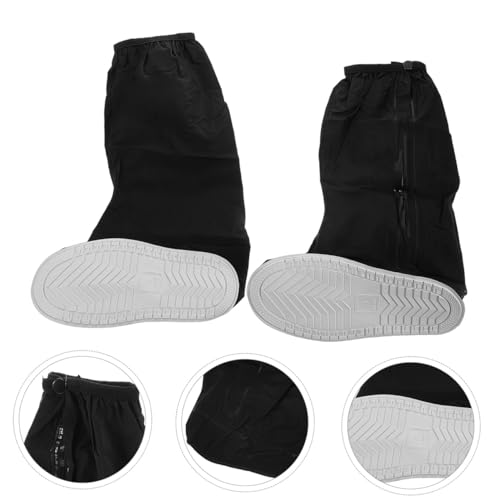 Cubiertas impermeables para botas de lluvia unisex, antideslizantes, diseño de tubo alto, ligeras y duraderas, protegen contra lluvia y barro miniatura 6