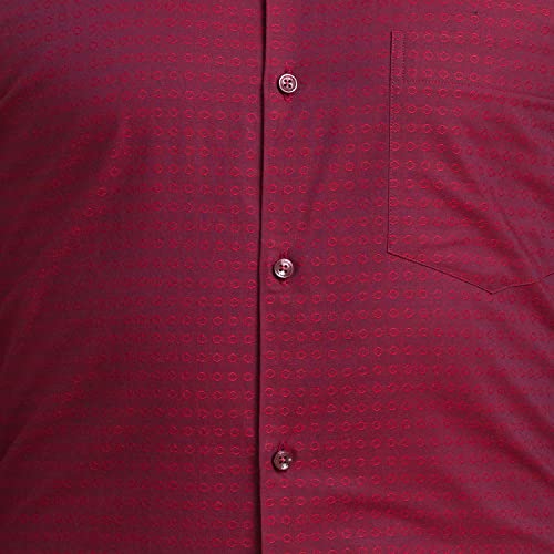 Image of Park Avenue Men's Pure Cotton Structure Pattern Slim Fit Semi Cutaway Collar Full Sleeve Ceremonial Shirt