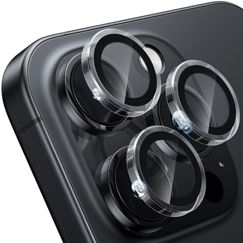 Protecteur d'objectif iPhone 16 Pro Max WSKEN en verre trempé 9H ultra transparent