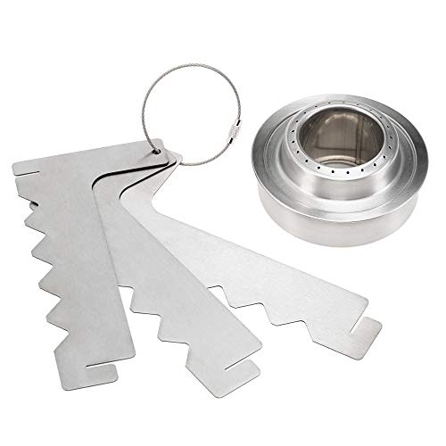 DECDEAL Suporte de panela de titânio dobrável ultraleve ao ar livre com mini fogão de álcool em aço