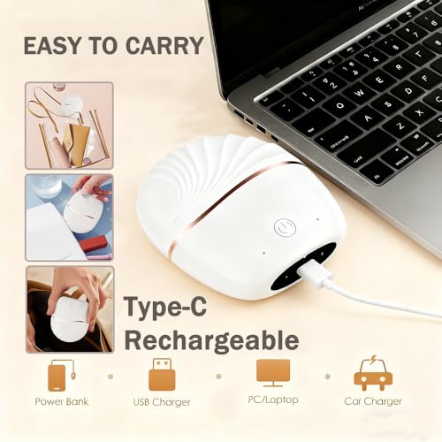 Cepillo alisador de cabello mini inalámbrico recargable miniatura 6