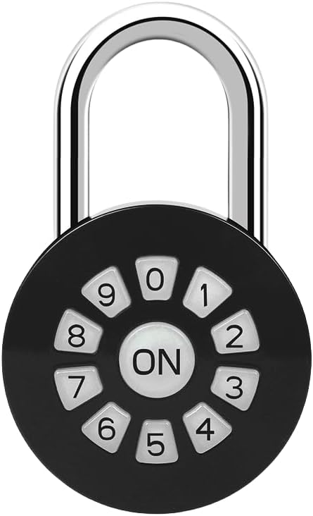 Padlock for Outdoor Gate,Digital Padlock with Code, Lock for Gate, Locker, Fence