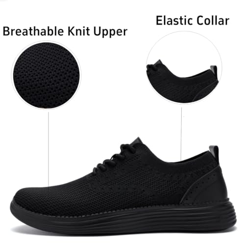 Men's Casual Dress Oxfords Shoes Mesh Lightweight Breathable Fashion Sneakers Business Walking Shoes4
