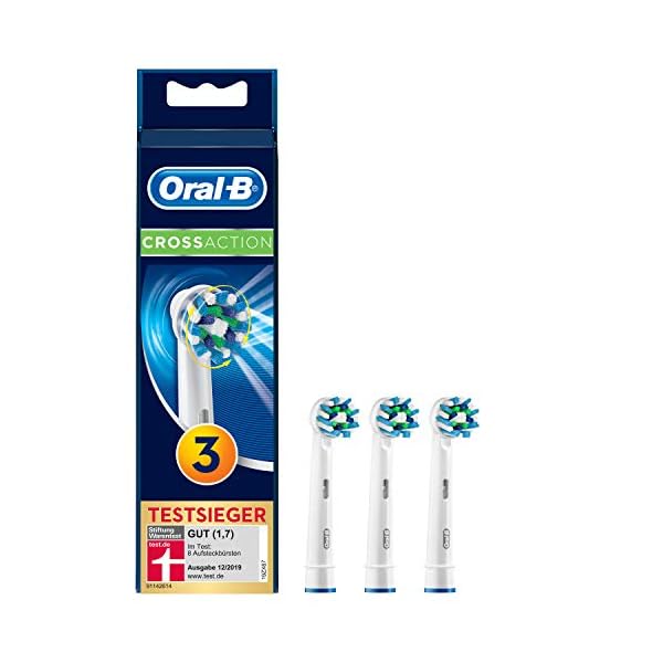Oral-B CrossAction Aufsteckbürsten, Briefkastenfähige Verpackung, 8+2 Stück