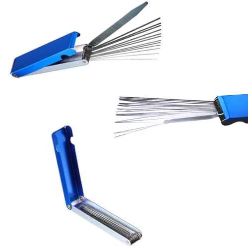 Image of 1 Set Jet Cleaning Brushes, Carburetors Carbon Dirt Jet Remove Cleaner 13 Cleaning Wires Set + 10 Cleaning Needles + 5 Nylon Brushes Tool Kit