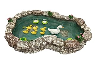 GlitZGlam mare miniature résine 17,8 cm pour jardin