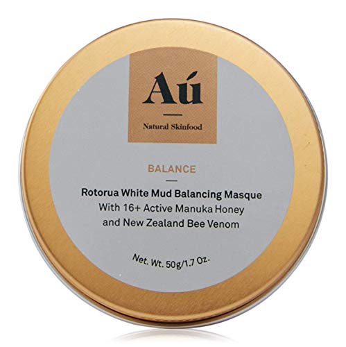 Balance White Mud Balancing Mask by Au Natural Skinfood | Rotorua Exfoliating Mask with 16+ Manuka Honey | Certified | Food For Your Skin | All Skin Types | Made in New Zealand | 1.7 oz