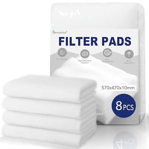 Filtermatte 4er-Pack 47x57cm,Filtermatten luftfiltermatte,10mm Vlies-Filtermatte,Geeignet für Hausbelüftung, Abzugshauben und Klimageräte