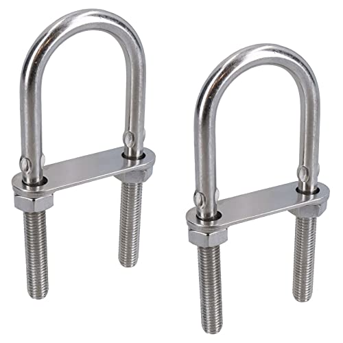 Boulons en U M10 inox marine 40 x 122 mm anti-rouille pour remplacer les brides de remorque